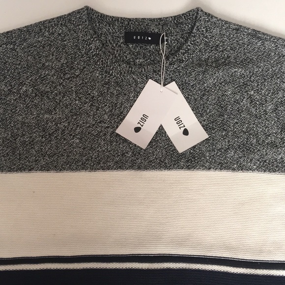 Ugiz Crewneck 5 Navybeige Sweater 
